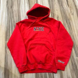 Gildan Nike Mickey Mouse Men's Red Hoodie